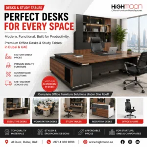 Premium Office Desks & Study Tables in Dubai – Factory Direct Prices