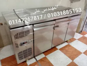 ثلاجة اندر كاونتر كسر زيرو وبلزق المصنع ستانليس بره وجوه مستعمله شهر فقط وتبريد عالي الكفاءه