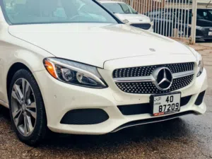 مرسيدس بنز الفئة-C 350e 2018 هايبرد Plug-in نظيفة، صالون، أمريكية، لون أبيض مميز