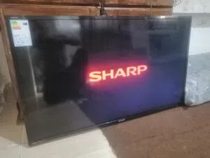 اربد شاشه 43بوصه نوع شارب فل سمارت احدث اصدار رسيفر داخلي ناطق صوتي استخدام شهر فقققط ضد كسر سعر 85