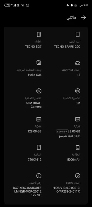 TECNO SPARK 20C