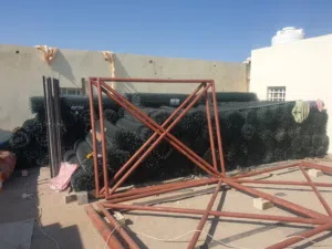 Chain link fence 2m high 3.55/4.75 mm 50mm mesh 10m roll.
