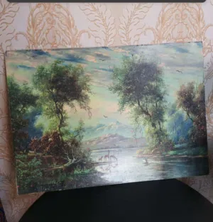 لوحة فنية رسم يدوي بسعر مغري جدا