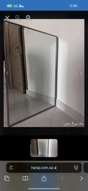 مرايا إطار فضي