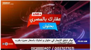 شقه للايجار في حلــــوان