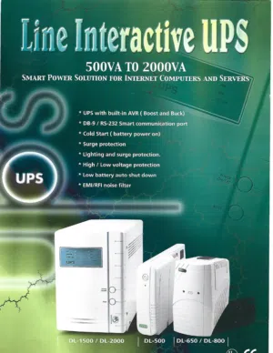 وحدات تخزين الطاقة UPS