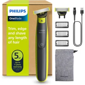 ماكينة حلاقة وتشذيب اللحية الكهربائية الأصلية من فيليبس ون بليد 360، شفرتان ، Philips OneBlade 360