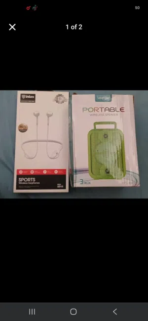 Bluetooth Headphones + Speaker Bundle