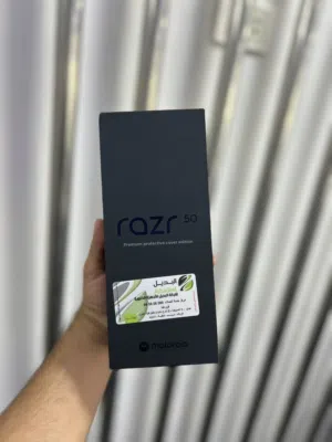 Motorolla Razer 50 8RAM / 256GB جديد مسكر بالكرتونة كفالة الوكيل الرسمي وشركتنا 3 سنوات