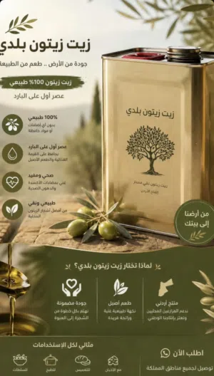 زيت زيتون اجود انواع زيت الزيتون من عجلون واربد