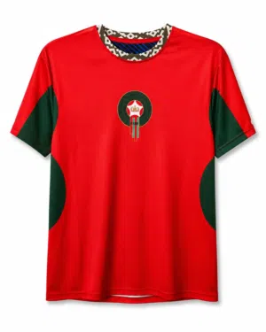 Morocco Red Football Jersey – Premium National Team Fan Shirt  Breathable Sports Wear