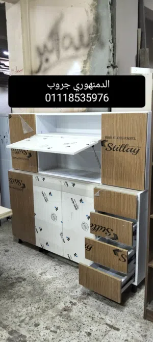 مطابخ جاهزه استلام فوري مطابخ جاهزه للتحميل مطابخ اكليريك تركي لامع جلوسي متعددالالوان والمقسات