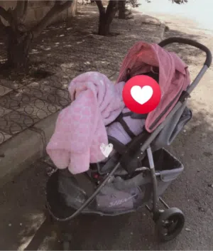 عرباية اطفال بحالة الجديد