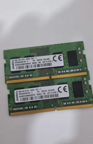 رامات DDR4 عدد 2 (كل وحدة 4GB) بسرعة 2666MHz – أداء ممتاز