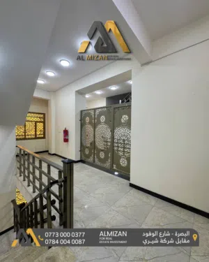 شقـــة  حديثــة للايجــار في البصرة - حي صنعاء  قرب مدارس الرافدين