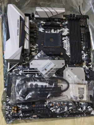 مذربورد asrock steel legend b450 جديدة