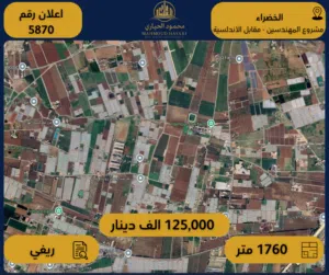 Residential Land for Sale in Amman Al-Khadra'