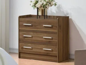 Supreme 3Drawers Young Dresser - Brown