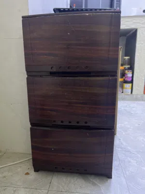 Wooden 3-Tier Storage Drawer 2 pieces set