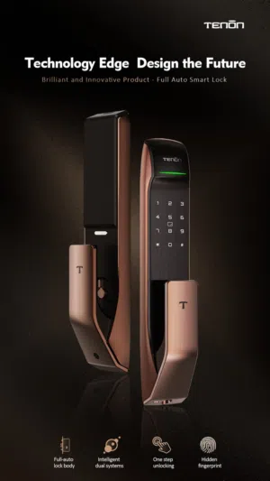 تصفية  على القفل الذكي tenon luxury door lock   ضمان سنة
