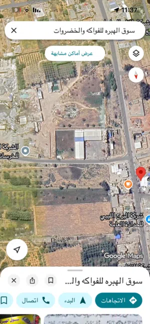 5 هناقر للإيجار ربي يبارك بالقرب من المغاربيه للخرسانة بمسقوف 4000 م بمساحه 5500م