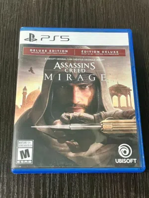 Assassins creed mirage deluxe edition ps5 version/ game language(englishFranceSpanish)