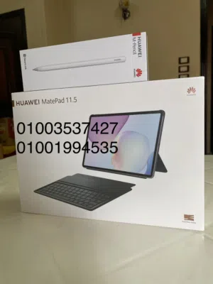 تابلت هواوي ميت باد 11.5 الورقيه جديد متبرشم مع الكيبورد والقلم 256 و12 رام - HUAWEI MatePad 11.5