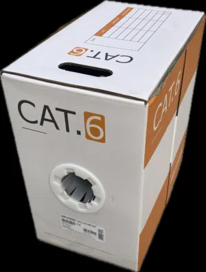 كابل شبكة هيكفيجن 22% نحاس Cat6 – طول 305 متر HIKVISION NETWORK CABLE 22% COPPER CAT6 CCA