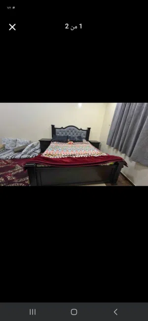 Double bed 180/200 with side tables mattress delivery fixing all over Bahrain