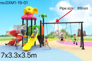 Playground outdoor slide  swing
