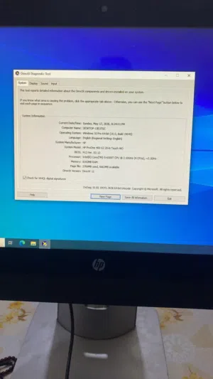 حاسبه كاشير مطعم نوع hp مع نضام اسبيدو وكامل ملحقاته