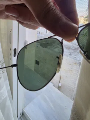 نضارة Rayban ايطالي اصلي بولارايزد عدسات قياس 58 ولا خدش ولا حتى صغير