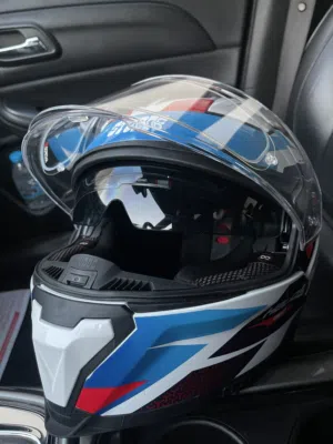 Helmet for sale (New) size-L. Dual visor with antifog