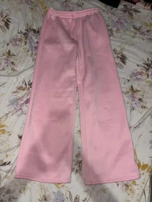Rose gold baggy sweatpants