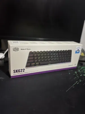 COOLER MASTER CLAVIER GAMING SS FIL COMPACT SK622 SWITCHES TTC BLUE , wireless edition