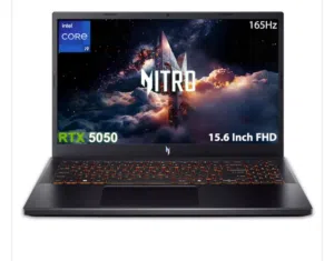 لابتوب Acer Nitro V للألعاب – Core i9، RTX 5050 8GB، رام 16GB، SSD 1TB، شاشة 165Hz