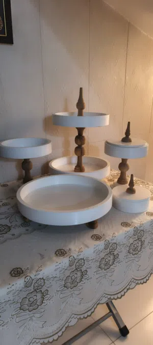 سيت تقديم خشبي