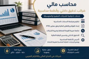محاسب مالي – ضرائب، تدقيق داخلي، وأنظمة محاسبية