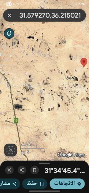 3400 متر للبيع من المالك مباشره بالرجيله اراضي جنوب المطار حوض 2