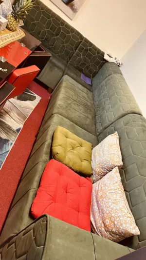 L shaped sofa set