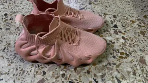 ORIGINAL adidas Men's Yeezy 450 Lace Up Sneakers pink