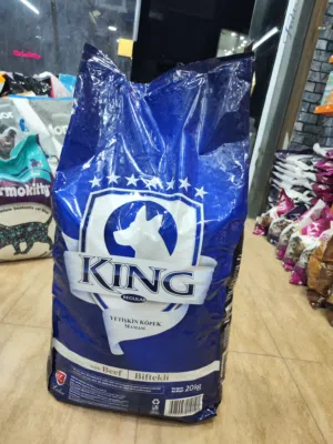 طعام الكلاب "كينج" بوزن 20 كغ: "كينج": طعام الكلاب المثالي لصحة ونشاط كلبك!