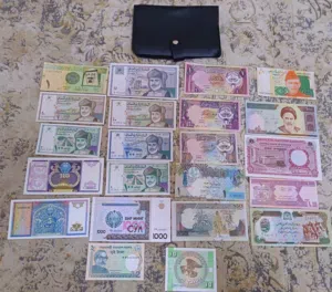 22 عملة خليجية و عربية و اجنبية للبيع بسعر مغري جدا اقرأ الوصف مهم جدا اذا تريد تقتني عملات ورقية...