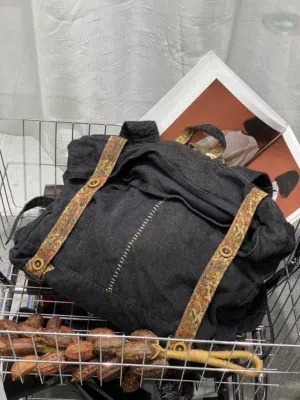 Imported Backpack from South Korea Leather & Canvas Free Shipping