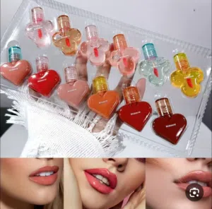 ارواج سائل ثبات مكون من 6حوامير و6مرطب شفايف لون يجنن يتدرج الاحمر واللحمي والخوخي
