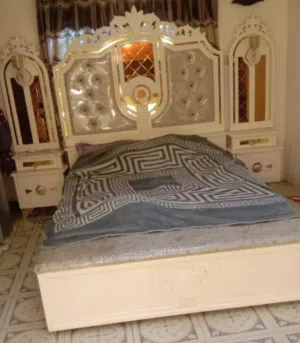غرفة نوم خشب عراقي ومديل تركي