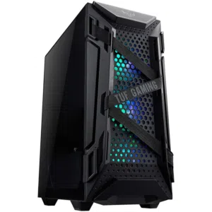 كيس جيمنج اسوس TUF للتجميعات فارغ مع 4 مراوح ار جي بي ملون - ASUS TUF GT 301 4X RGB FANS GAMING CASE