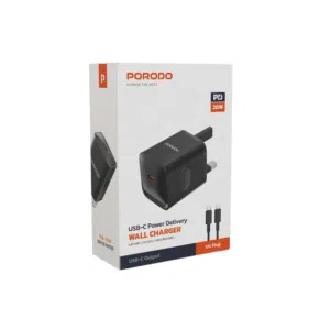 شاحن الحائط Porodo USB-C Power Delivery مع كابل Type-C