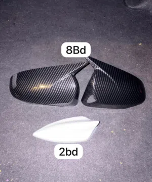 Corolla 2014-2019 Carbon fiber side mirrors cover and fin antenna