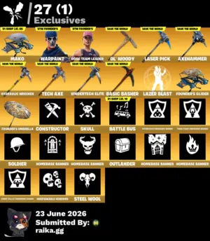 حساب فورت نايت طور الزومبي بور 130